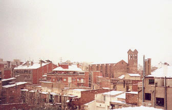 Sant Pacià al seu Barri nevat